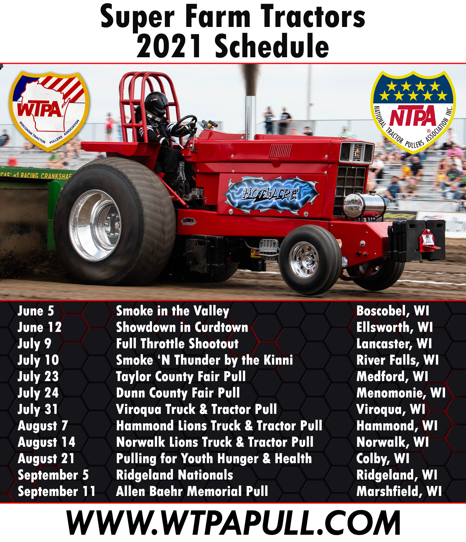 2021 Class Schedules Wisconsin Tractor Pullers Association