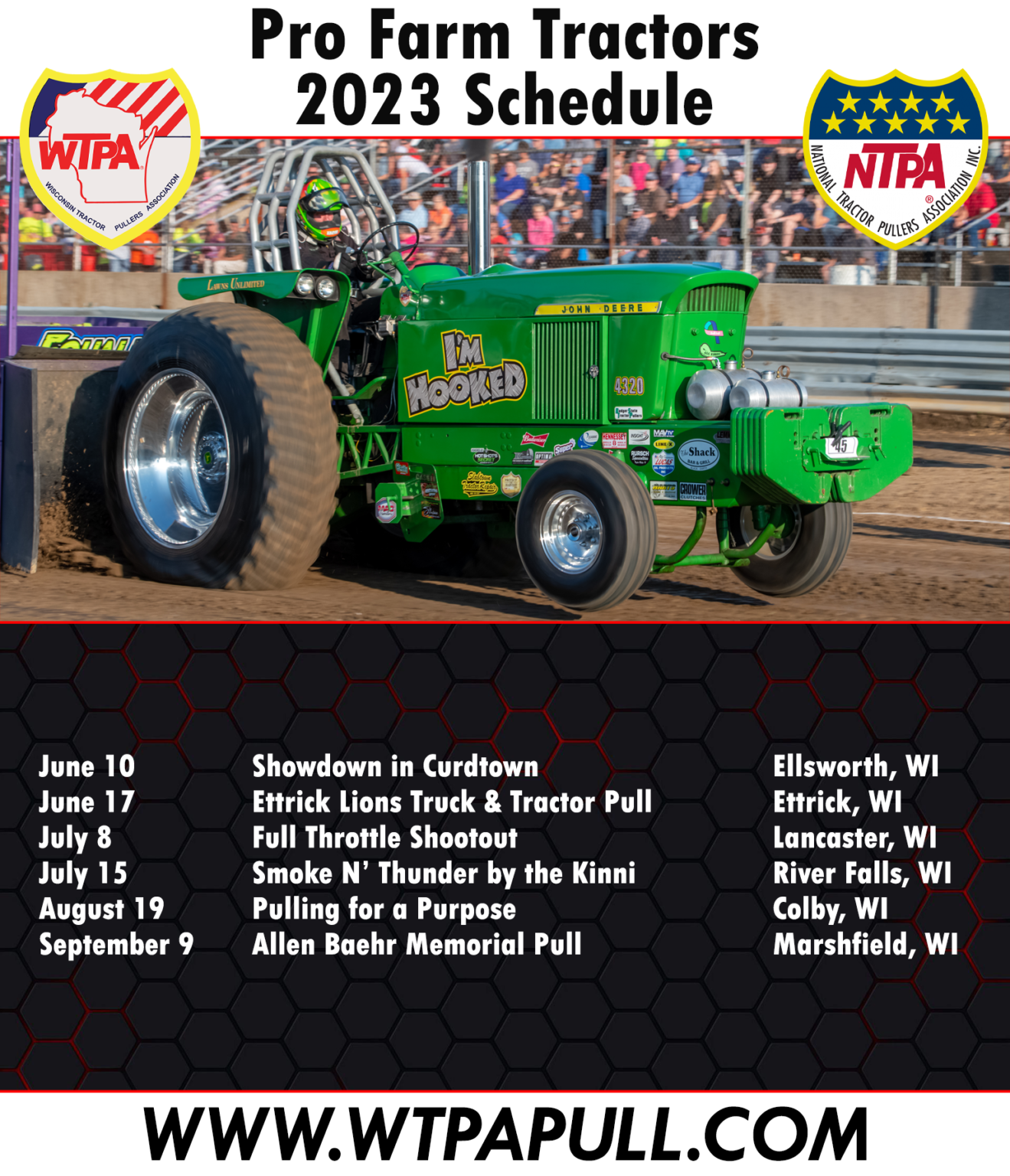 2023 Class Schedules Wisconsin Tractor Pullers Association
